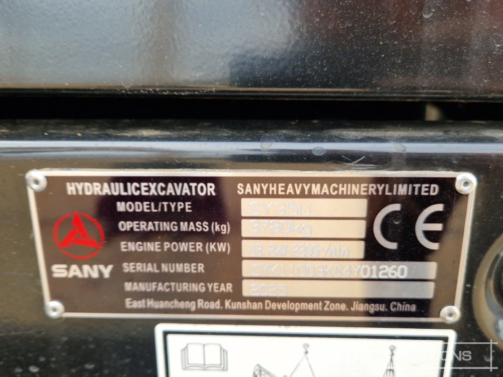 Mini pelle Unused 2025 Sany SY35U: photos 43 Mini pelle Unused 2025 Sany SY35U: photos 43