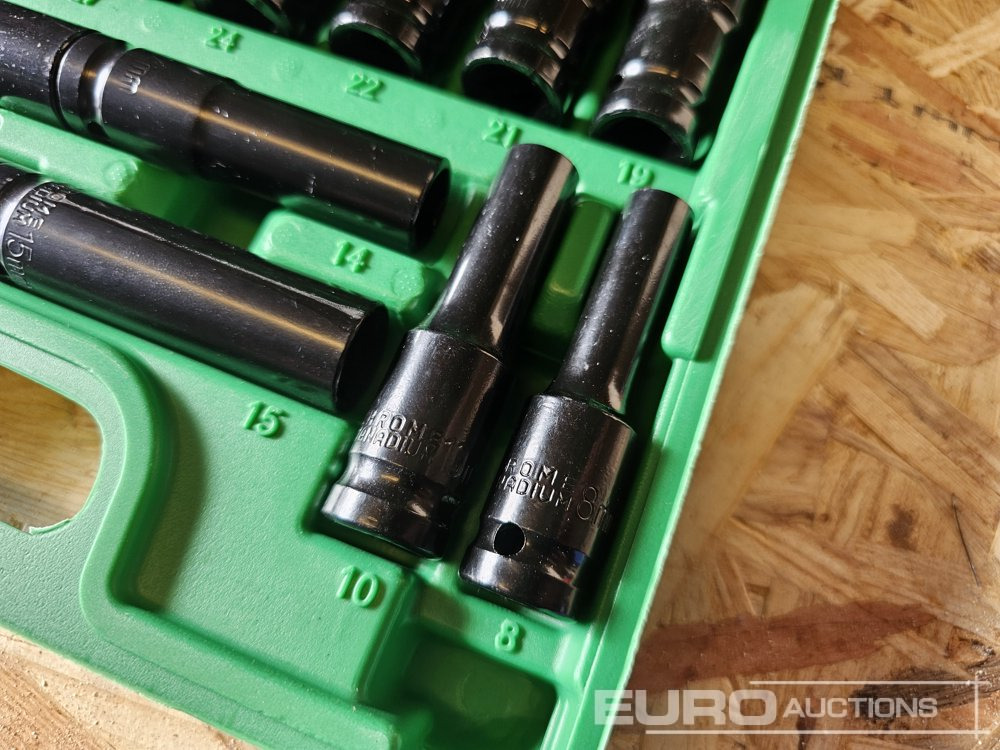 Unused 20Pcs 1/2" Deep Impact Socket Set (8mm-32mm) - Équipement de garage: photos 2 Unused 20Pcs 1/2" Deep Impact Socket Set (8mm-32mm) - Équipement de garage: photos 2