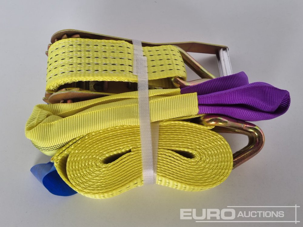 Unused Boss 4M x 50mm 5 Ton Ratchet Straps with Sling (4 of) - Équipement de garage: photos 1 Unused Boss 4M x 50mm 5 Ton Ratchet Straps with Sling (4 of) - Équipement de garage: photos 1