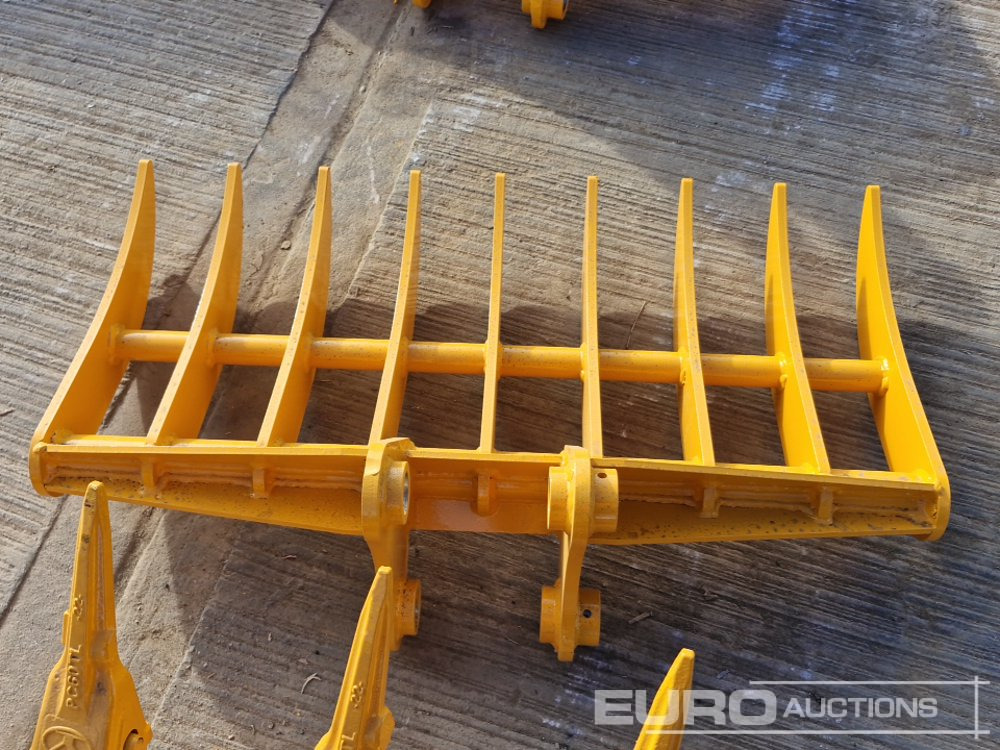 Unused Captok 38" Rake 40mm Pin to suit Mini Excavator - Godet: photos 4 Unused Captok 38" Rake 40mm Pin to suit Mini Excavator - Godet: photos 4