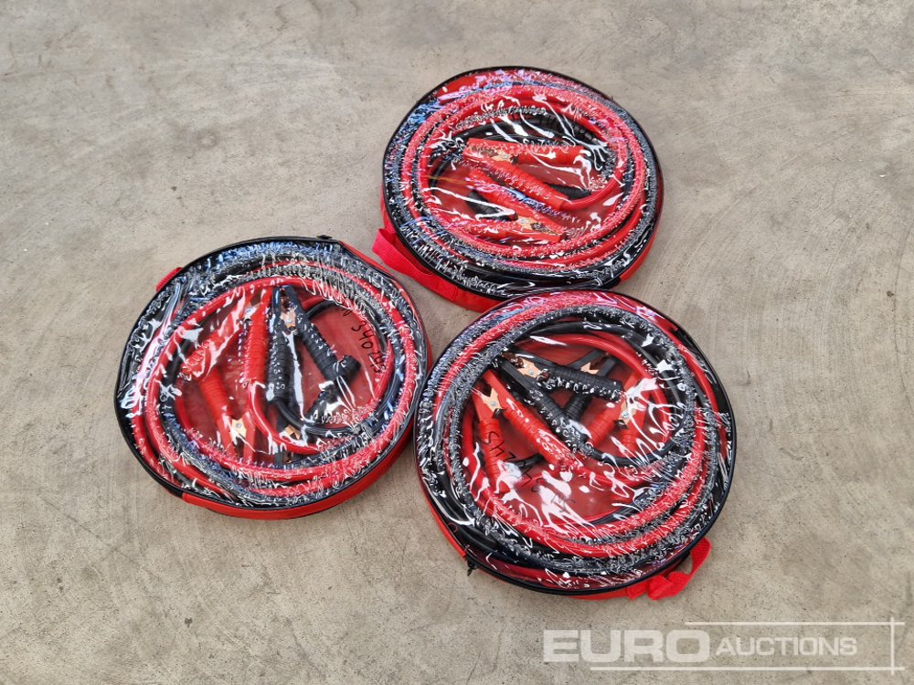 Unused Heavy Duty 3000Amp 6 Metre Jump Leads (3 of) - Équipement de garage: photos 1 Unused Heavy Duty 3000Amp 6 Metre Jump Leads (3 of) - Équipement de garage: photos 1