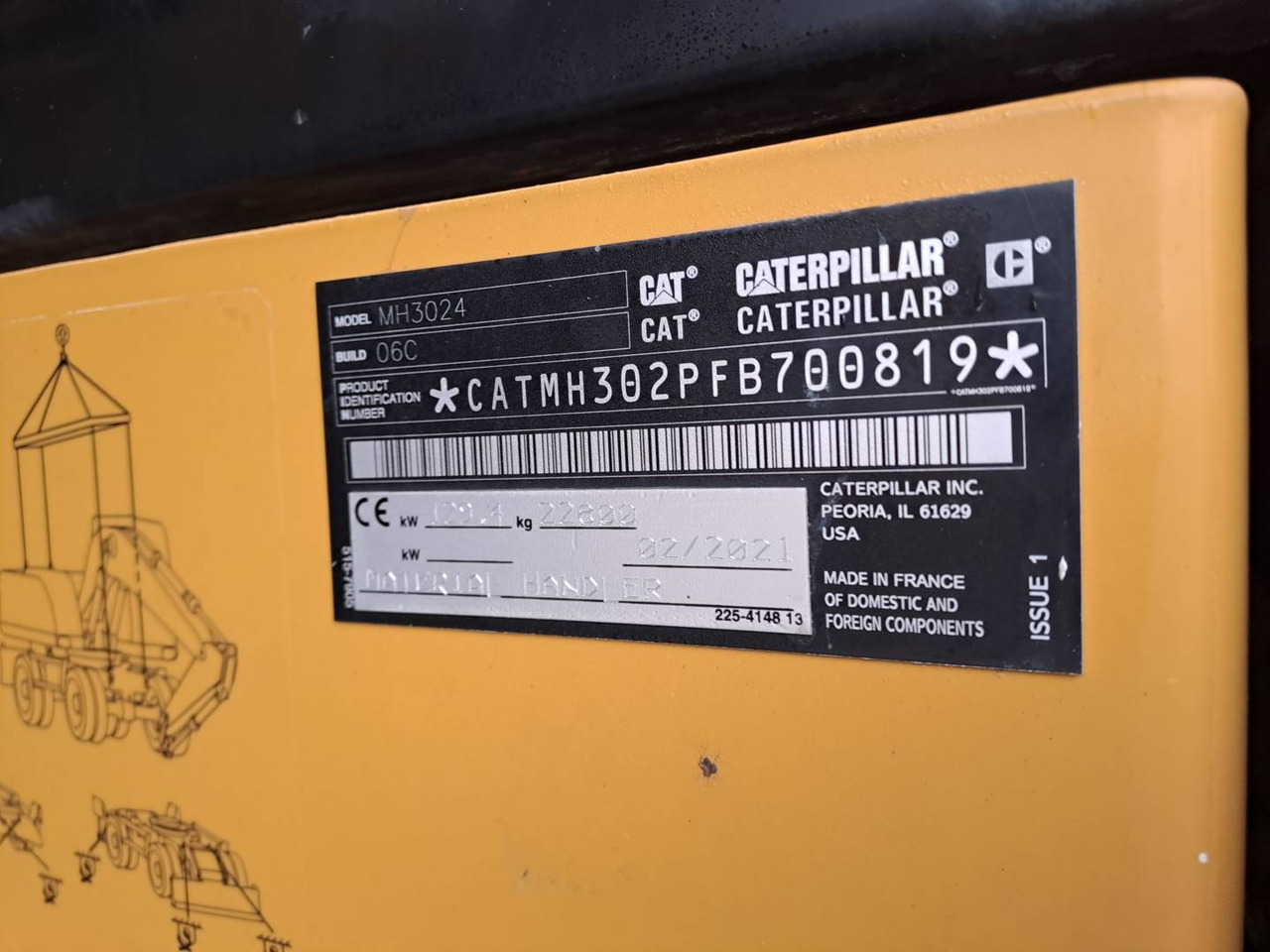 Pelle sur pneus CAT MH3024: photos 7