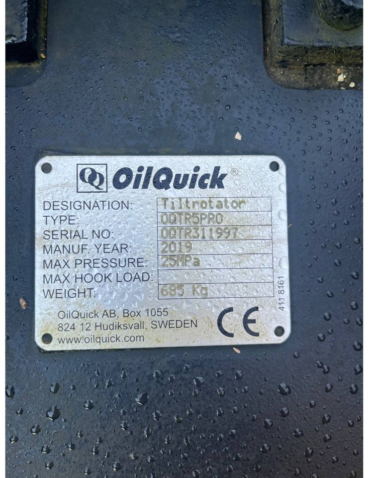 OILQUICK DEUTSCHLAND GMBH ROTOTILT/R5 /OILQUIK/OK60 - Tiltrotator: photos 5 OILQUICK DEUTSCHLAND GMBH ROTOTILT/R5 /OILQUIK/OK60 - Tiltrotator: photos 5