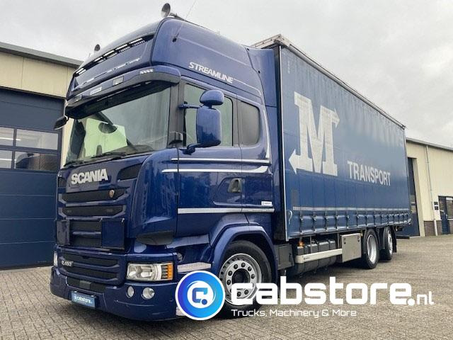 Scania R450 LB6X2MLB Euro 6 - Bouwjaar 2016 - Topline - Doorlaad-volume combi+ Wecon Middenas aanhangwagen - Good condition - Camion à rideaux coulissants: photos 4 Scania R450 LB6X2MLB Euro 6 - Bouwjaar 2016 - Topline - Doorlaad-volume combi+ Wecon Middenas aanhangwagen - Good condition - Camion à rideaux coulissants: photos 4