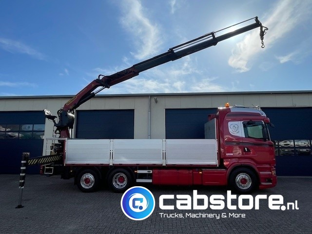 Scania R520 LB6X2*4HNB Euro 6 - Bouwjaar 2013 - Highline - Opticruise - Open box + Palfinger PK 24001-K B Autolaadkraan - Good condition ! - Camion plateau, Camion grue: photos 3 Scania R520 LB6X2*4HNB Euro 6 - Bouwjaar 2013 - Highline - Opticruise - Open box + Palfinger PK 24001-K B Autolaadkraan - Good condition ! - Camion plateau, Camion grue: photos 3