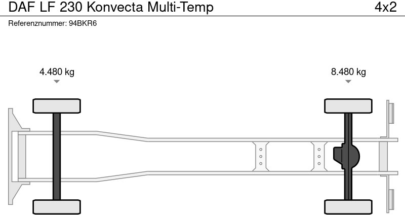 Camion isothermique DAF LF 230 Konvecta Multi-Temp: photos 15