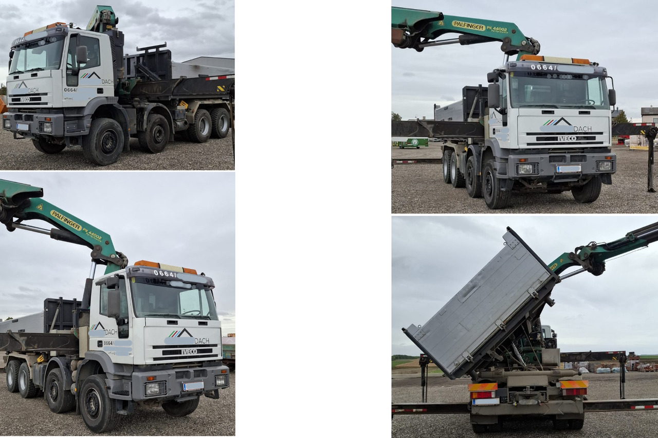 Camion benne, Camion grue IVECO 480 EUROTRAKKER 8x4/TÜV/Palfinger PK 44002 G/MEILLER: photos 7 Camion benne, Camion grue IVECO 480 EUROTRAKKER 8x4/TÜV/Palfinger PK 44002 G/MEILLER: photos 7
