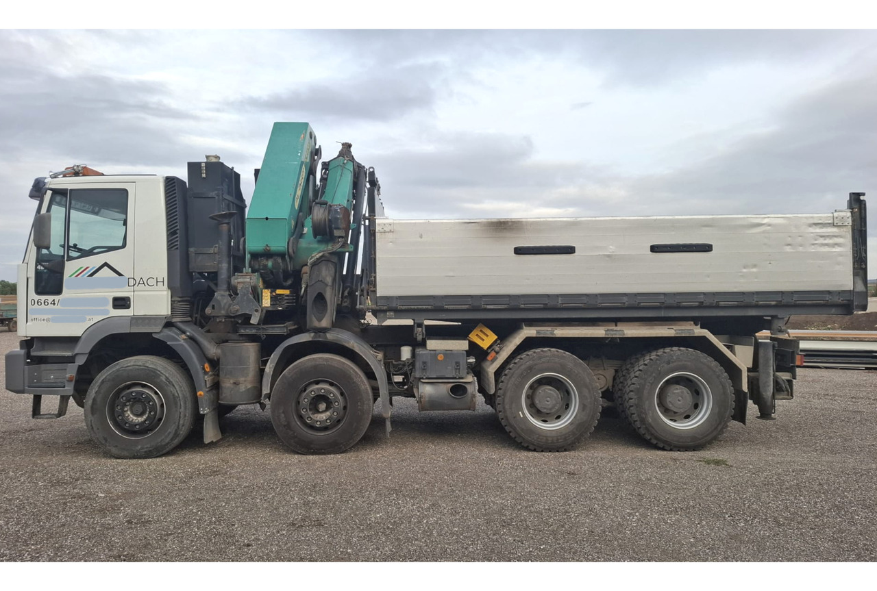 IVECO 480 EUROTRAKKER 8x4/TÜV/Palfinger PK 44002 G/MEILLER - Camion benne, Camion grue: photos 1 IVECO 480 EUROTRAKKER 8x4/TÜV/Palfinger PK 44002 G/MEILLER - Camion benne, Camion grue: photos 1