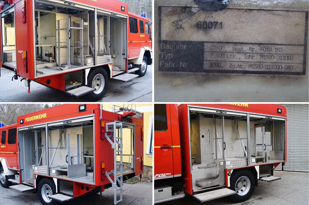 Camion de pompier MAN 14.224 L80 4x4 /METZ TLF 16/25 Feuerwehr: photos 14