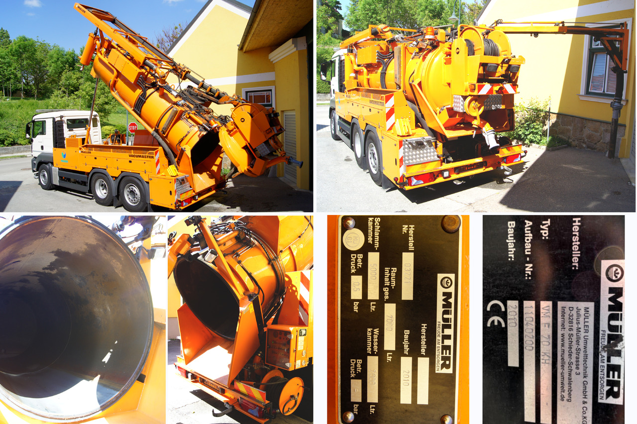 Camion hydrocureur MAN TGS 28.360 BL 6x2-4/MÜLLER-KOMBI + Funk/TÜV/Euro5: photos 13