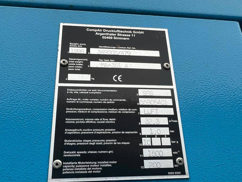 Compair MA-351 A - Compresseur d'air: photos 2 Compair MA-351 A - Compresseur d'air: photos 2