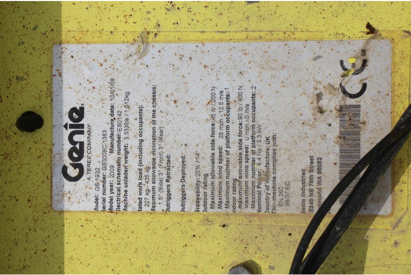 Nacelle ciseaux Genie GS-1932: photos 19