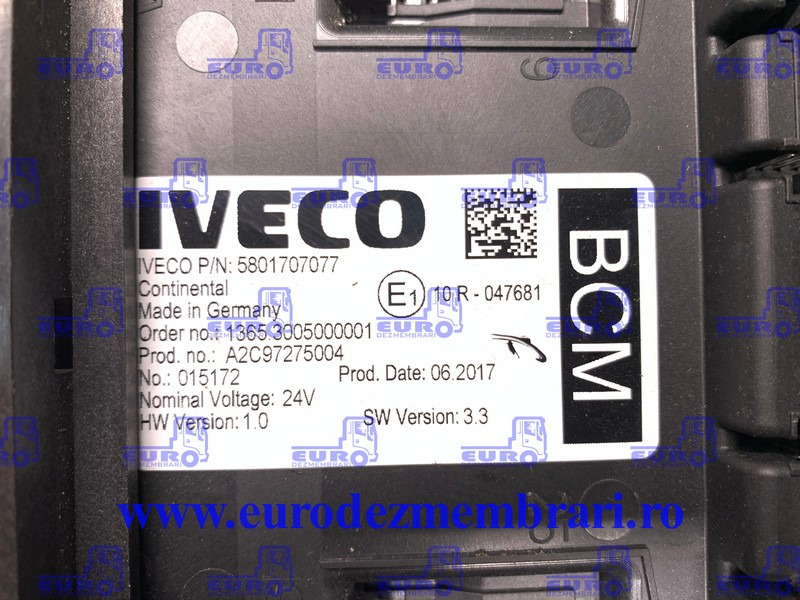 CALCULATOR BCM IVECO 5801707077 - Bloc de gestion pour Camion: photos 1 CALCULATOR BCM IVECO 5801707077 - Bloc de gestion pour Camion: photos 1