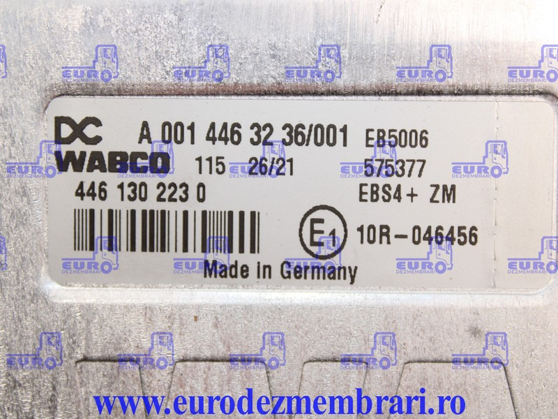 CALCULATOR EBS4 ZM MERCEDES ACTROS MP5 A0014463236 - Bloc de gestion pour Camion: photos 3 CALCULATOR EBS4 ZM MERCEDES ACTROS MP5 A0014463236 - Bloc de gestion pour Camion: photos 3