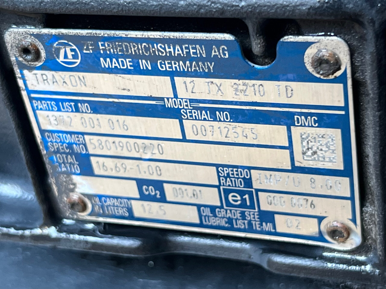 CUTIE DE VITEZE TRAXON FARA INTARDER IVECO 12TX 2210 TD R=16,69-1,00 5801900220 - Boîte de vitesse pour Camion: photos 3 CUTIE DE VITEZE TRAXON FARA INTARDER IVECO 12TX 2210 TD R=16,69-1,00 5801900220 - Boîte de vitesse pour Camion: photos 3