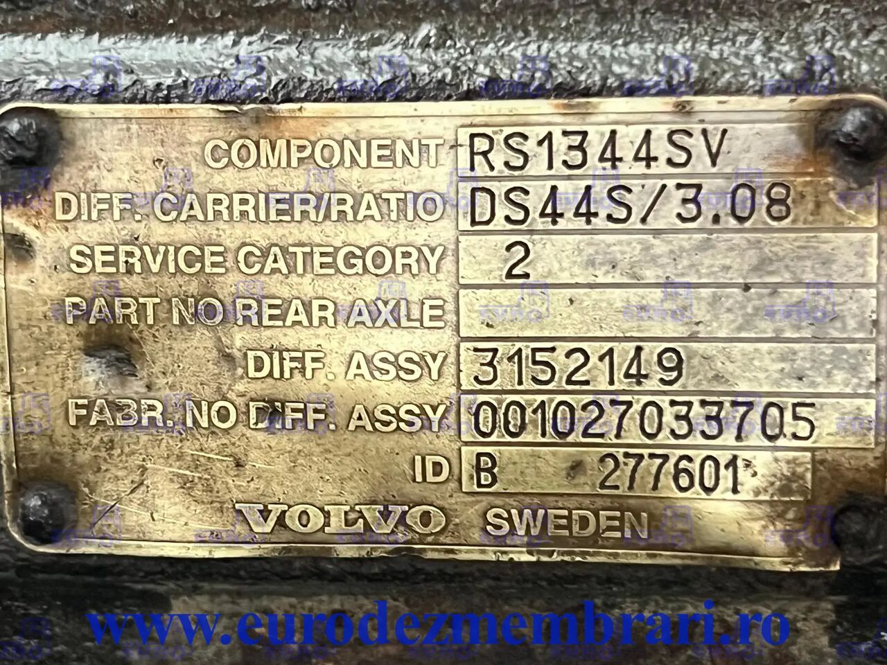 DIFERENTIAL VOLVO R=3.08 - Différentiel pour Camion: photos 3 DIFERENTIAL VOLVO R=3.08 - Différentiel pour Camion: photos 3