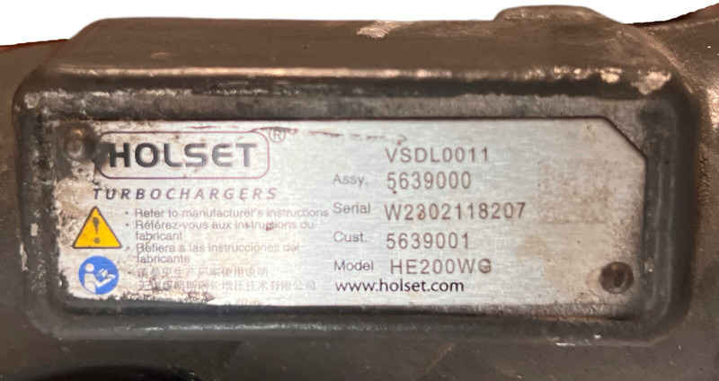 DAF Holset HE200WG - Turbocompresseur: photos 3 DAF Holset HE200WG - Turbocompresseur: photos 3