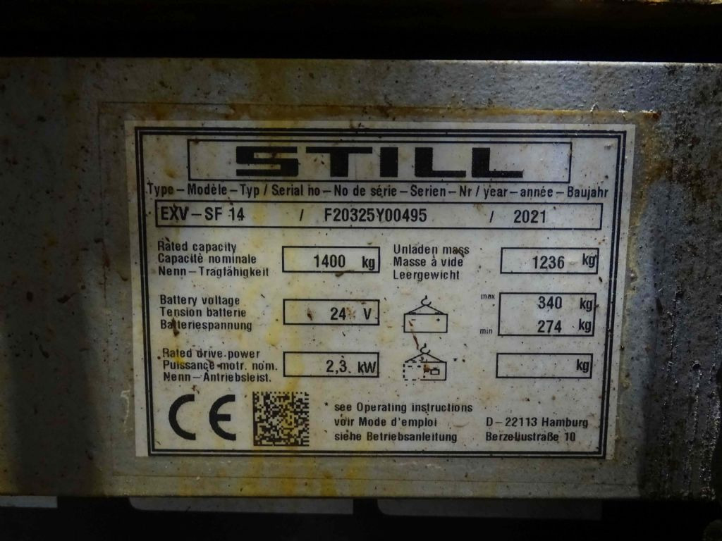 Still EXV-SF14/TK - Gerbeur: photos 5 Still EXV-SF14/TK - Gerbeur: photos 5