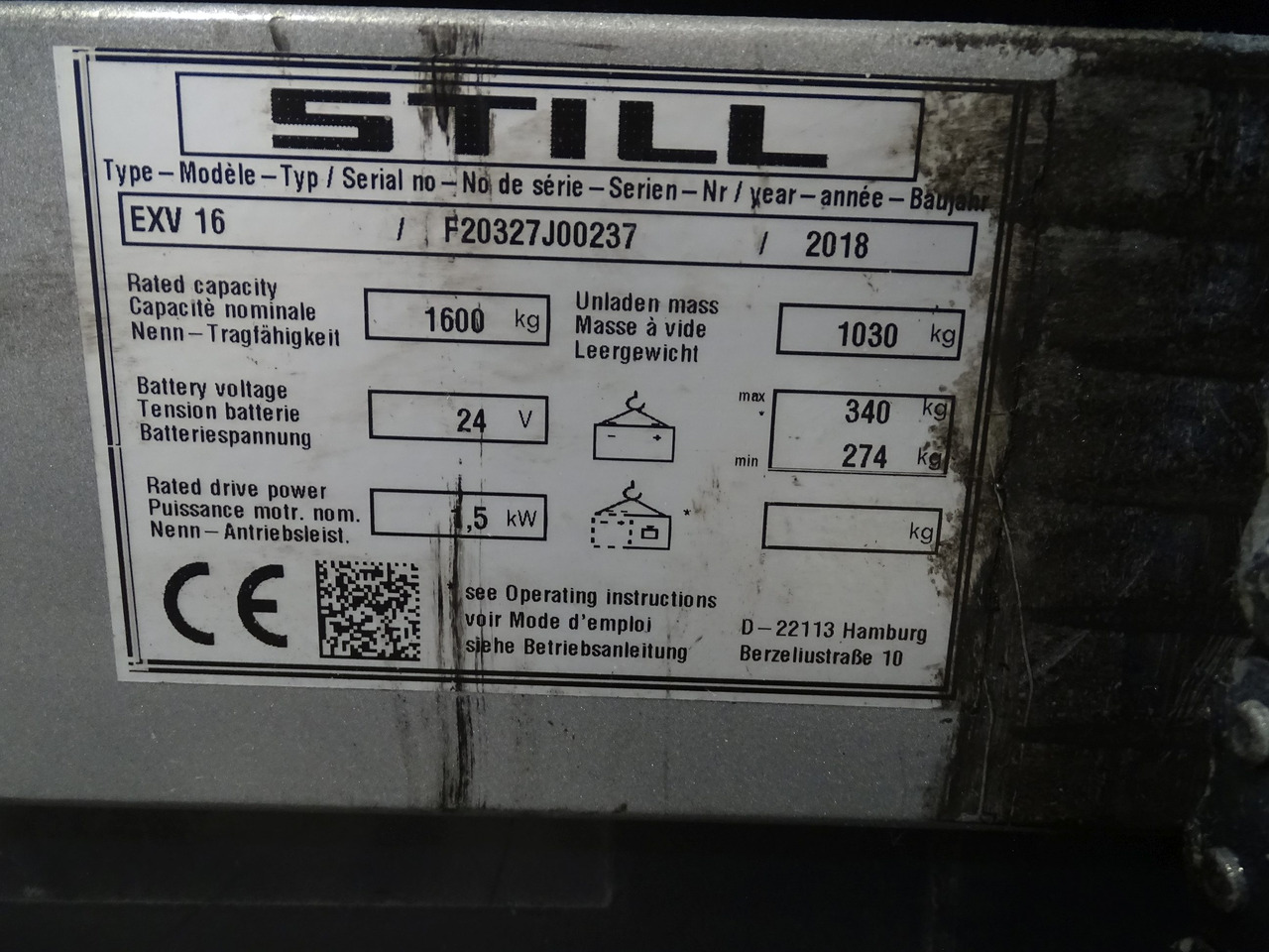 Gerbeur Still EXV16: photos 6 Gerbeur Still EXV16: photos 6