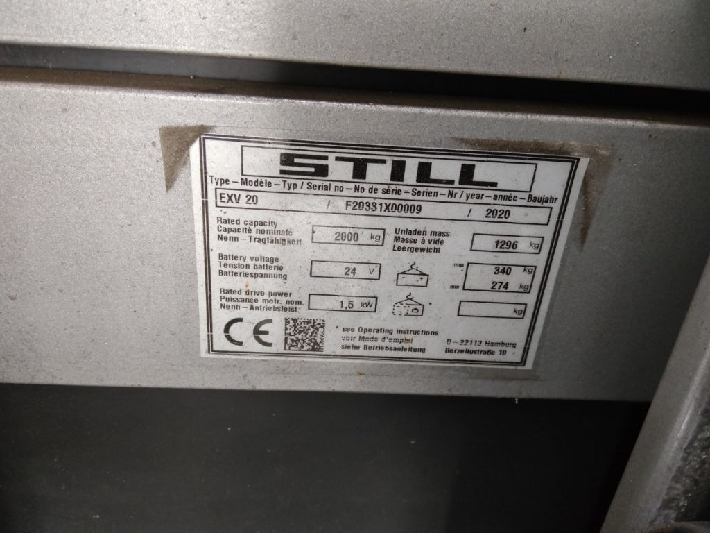 Still EXV20 - Gerbeur: photos 5 Still EXV20 - Gerbeur: photos 5