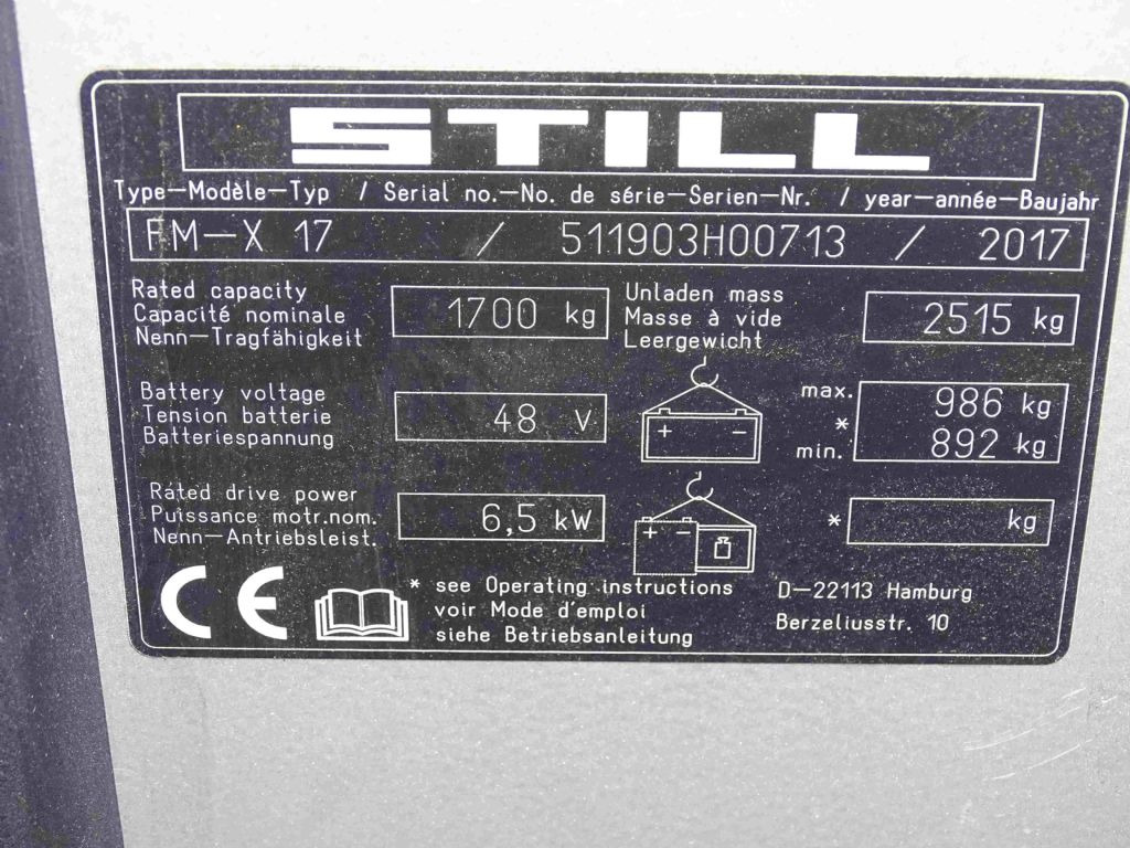 Still FM-X17 - Chariot à mât rétractable: photos 5 Still FM-X17 - Chariot à mât rétractable: photos 5