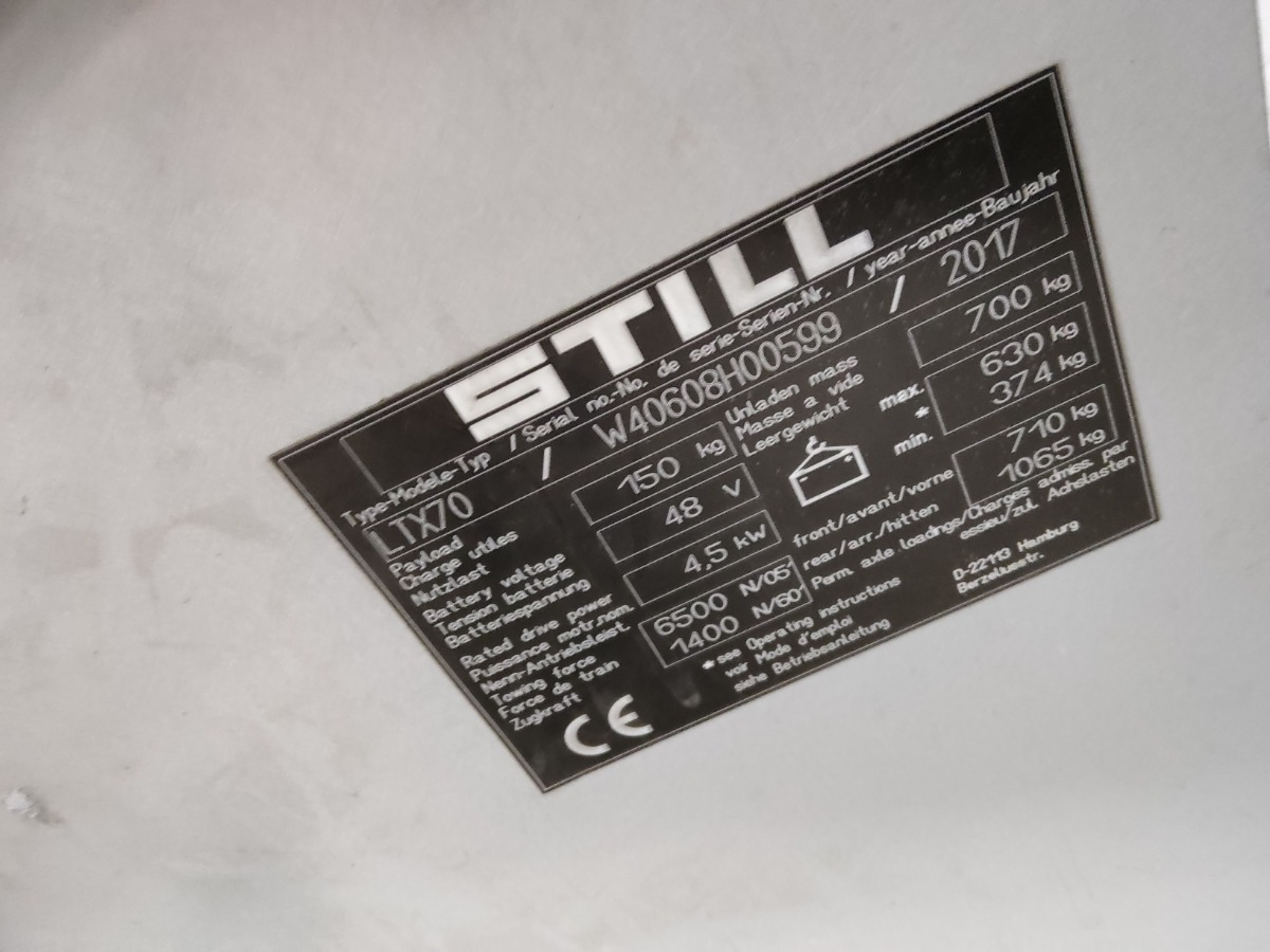 Still LTX70 - Chariot tracteur: photos 5 Still LTX70 - Chariot tracteur: photos 5