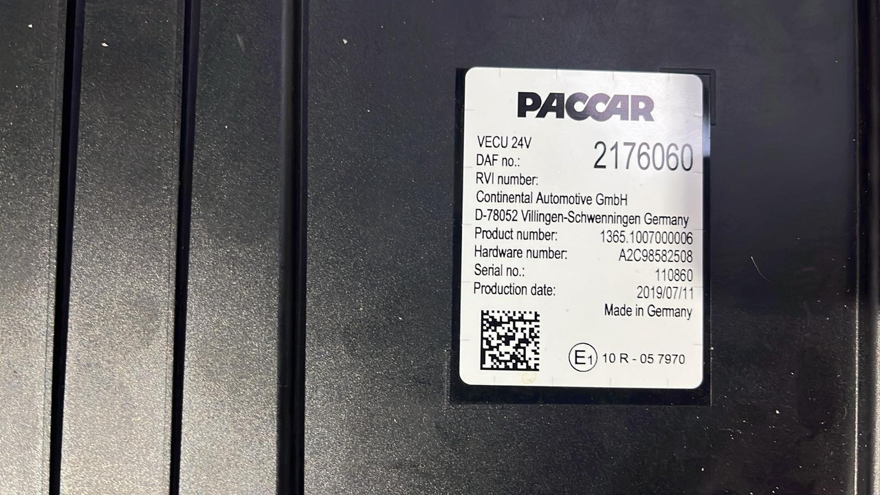 DAF XF CF VECU Control Unit Module 2176060 - Bloc de gestion: photos 4 DAF XF CF VECU Control Unit Module 2176060 - Bloc de gestion: photos 4