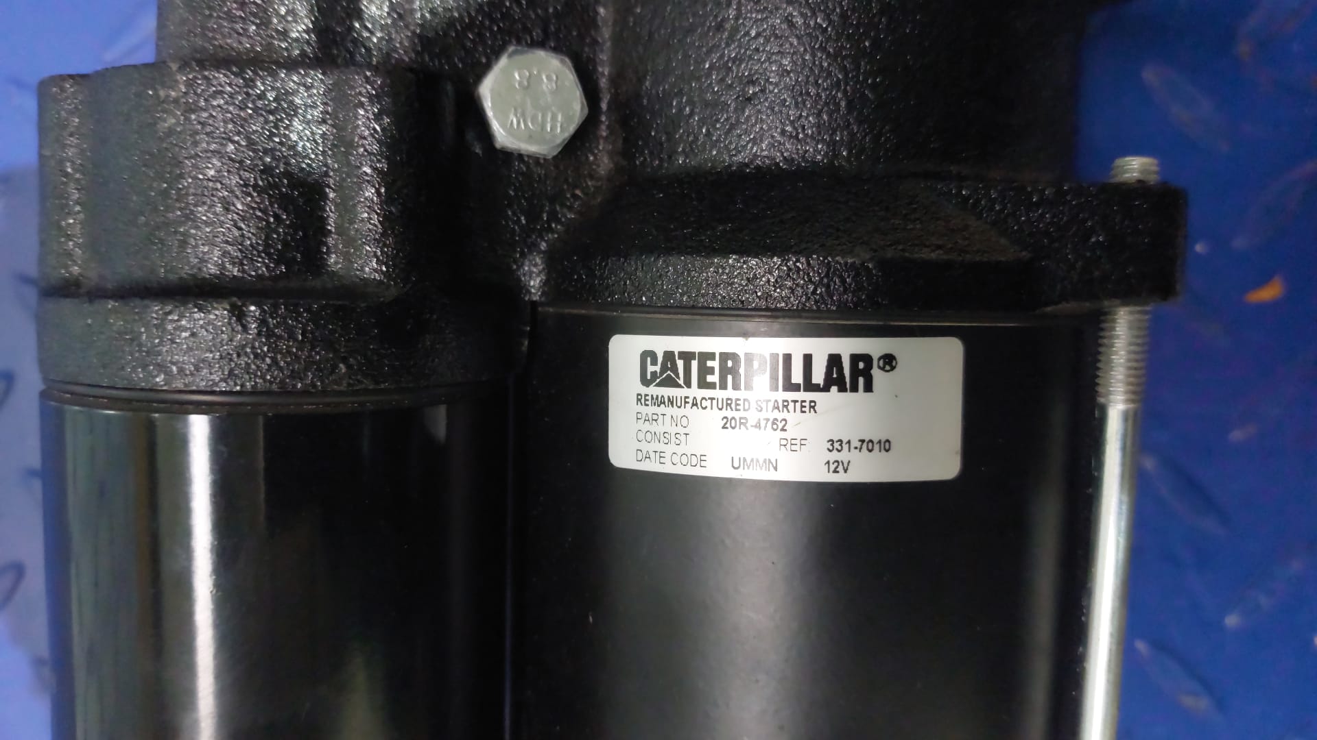 CATERPILLAR ELECTROMOTOR 12V CAT 20R-4762 - Pièces de rechange pour Compacteur à pieds de mouton/ Monocylindre: photos 4 CATERPILLAR ELECTROMOTOR 12V CAT 20R-4762 - Pièces de rechange pour Compacteur à pieds de mouton/ Monocylindre: photos 4