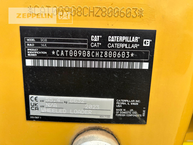 Cat 908-14 - Chargeuse sur pneus: photos 5 Cat 908-14 - Chargeuse sur pneus: photos 5