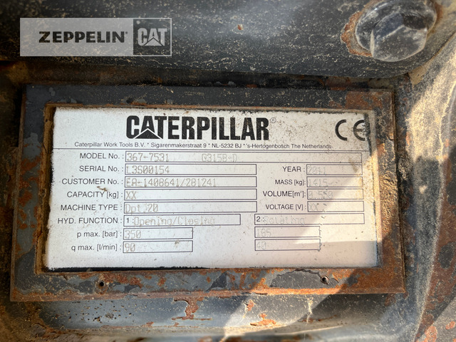 Cat G315B/D - Grappin: photos 4 Cat G315B/D - Grappin: photos 4
