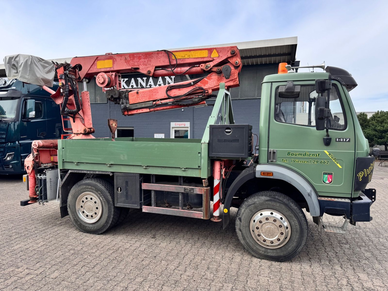 Mercedes-Benz 1417 AK Allrad Palfinger Montagekran 17,7m 64TKM - Camion grue: photos 1 Mercedes-Benz 1417 AK Allrad Palfinger Montagekran 17,7m 64TKM - Camion grue: photos 1