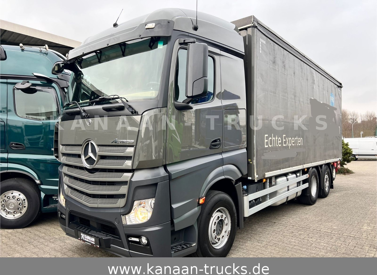 Mercedes-Benz 2548 Actros 6x2 Pritsche Moffet Mitnahme stapler - Camion à rideaux coulissants: photos 3 Mercedes-Benz 2548 Actros 6x2 Pritsche Moffet Mitnahme stapler - Camion à rideaux coulissants: photos 3
